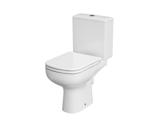 Kompakt WC 574 Colour New bezkołnierzowy clean on 010 3/5 l biały Cersanit