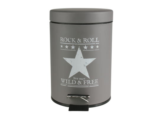 Kosz na śmieci ELVIS szary