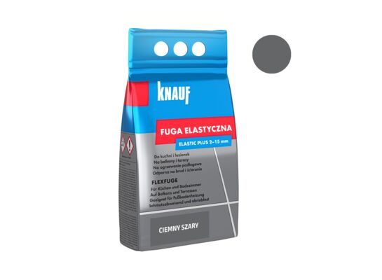 Fuga elastyczna 1,5 kg ciemny szary Knauf