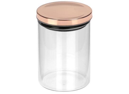 Pojemnik szklany ROSE GOLD 700 ml