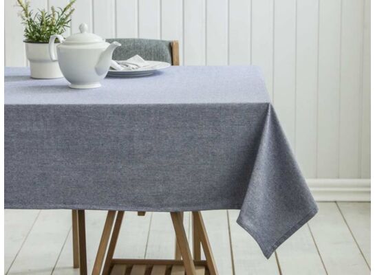 Obrus 140 x 180 cm szary bawełna 100%