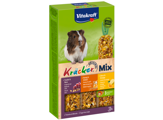 Kolba dla świnki morskiej Kracker 3 sztuki orzechy/miód/cytrus Vitakraft