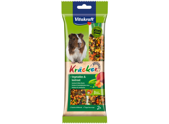 Kolba dla świnki morskiej Kracker 2 sztuki warzywa/burak Vitakraft