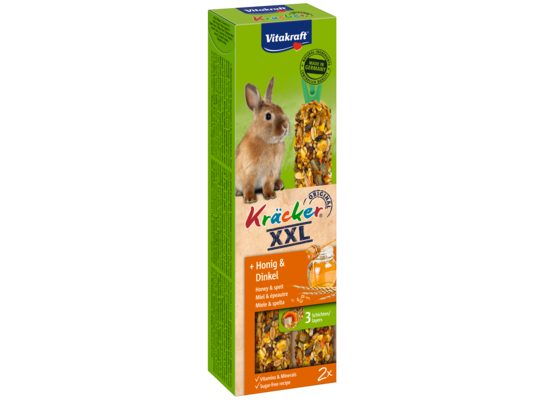 Kolba dla królika Kracker XXL 2 sztuki miód/orkisz Vitakraft