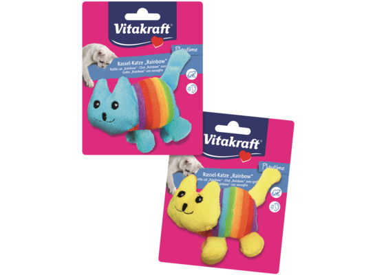 Zabawka dla kota kotek wypchany rainbow Vitakraft