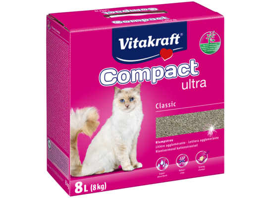 Żwirek zbrylający bentonitowy Compact ultra 8 kg Vitakraft