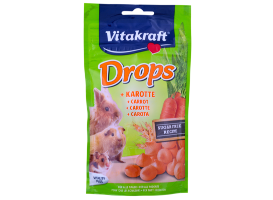 Przysmak dla gryzoni Drops 75 g marchewka QQ