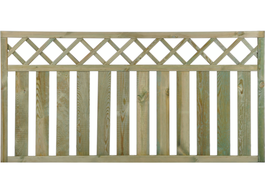 Płot tarasowy 5 R34 prosty 180 x 90 cm