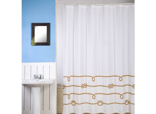 Zasłonka poliestrowa 180 x 200 cm biały