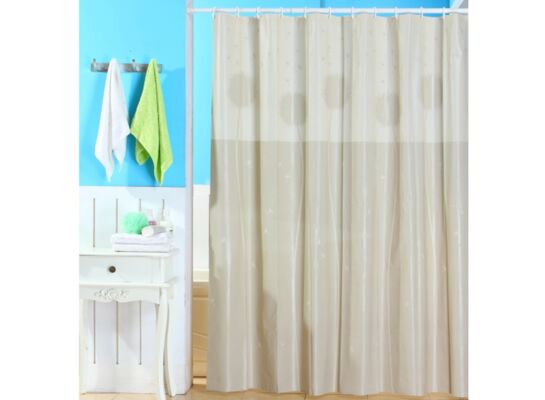 Zasłonka PEVA 180 x 180 cm beżowa