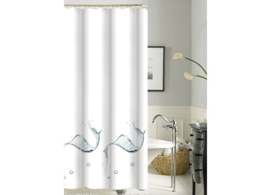 Zasłonka poliestrowa 180 x 180 cm biała