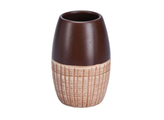 Kubek łazienkowy VULCANO beżowo-brązowy