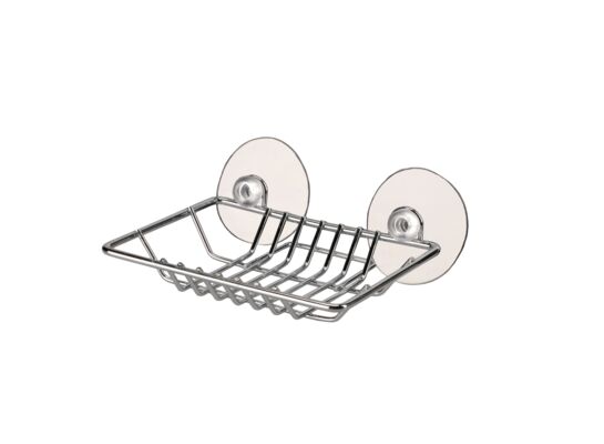 Mydelniczka z przyssawkami srebrna