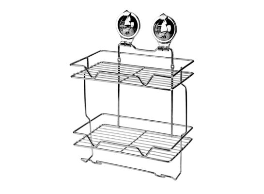 Półka ścienna 2 poziomy z przyssawką FORTE