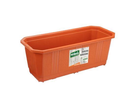 Doniczka balkonowa 40 ceglasta