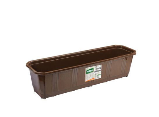 Doniczka balkonowa 60 brązowa