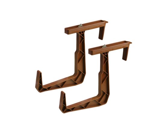 Uchwyt doniczki balkonowej komplet brązowy