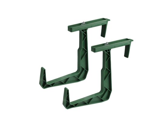 Uchwyt doniczki balkonowej komplet zielony