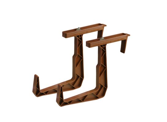 Uchwyt doniczki balkonowej RATTAN komplet brązowy