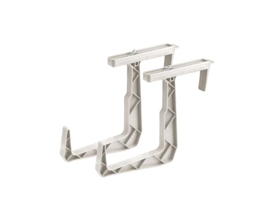 Uchwyt doniczki balkonowej RATTAN komplet kremowy