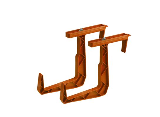 Uchwyt doniczki balkonowej RATTAN komplet ceglasty