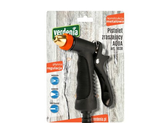 Pistolet zraszający metalowy AQUA 9038