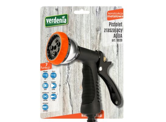 Pistolet zraszający metalowy 7 funkcji AQUA 9039