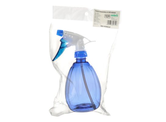 Zraszacz transparentny 550 ml FLORA 9079 niebieski