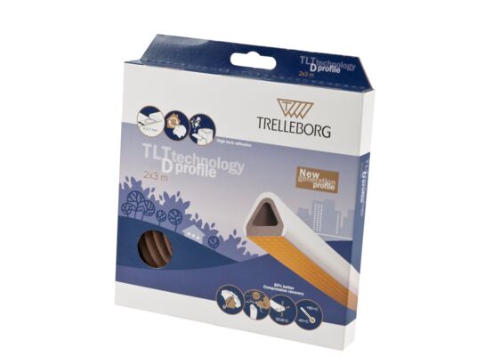 Uszczelka gumowa PROFIL D 2 x 3 m kartonik T