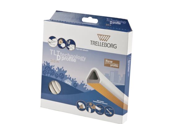Uszczelka gumowa PROFIL D 2 x 3 m kartonik T
