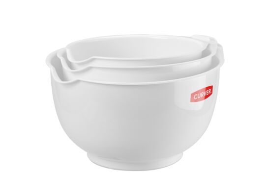Miska komplet 3 sztuki biała