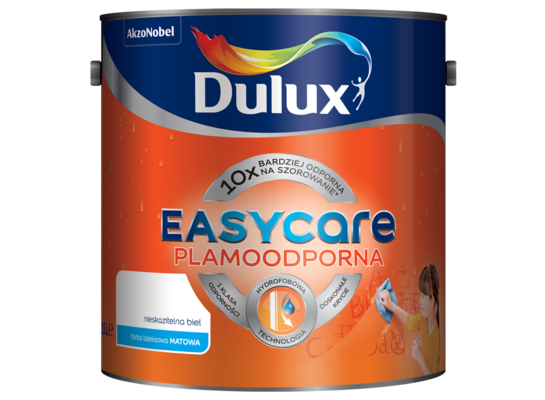 Farba lateksowa EasyCare nieskazitelna biel 2,5 l Dulux
