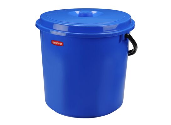 Wiadro 12 l z pokrywą niebieskie