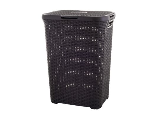 Kosz na bieliznę Style 60 l ciemny brąz