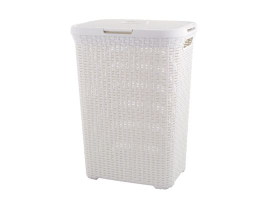 Kosz na bieliznę Style Kremowy 60L
