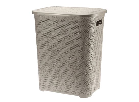 Kosz na bieliznę 55 l FANCY taupe