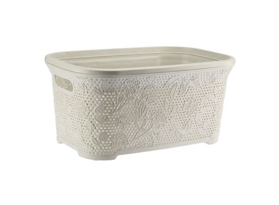Kosz na pranie FANCY kremowy
