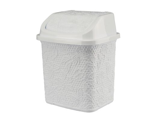 Kosz uchylny 6,5 l FANCY biały