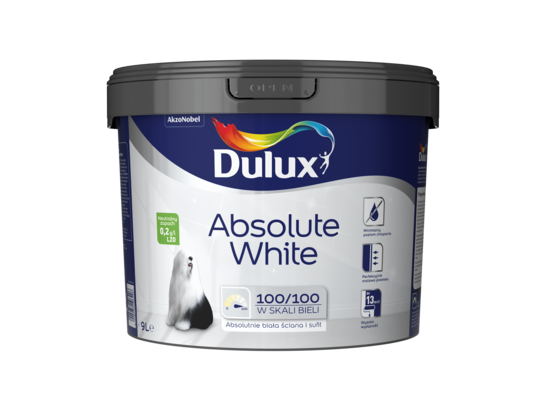 Farba akrylowa Dulux Absolute White 9 l Dulux