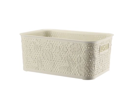 Koszyk 5 l FANCY kremowy