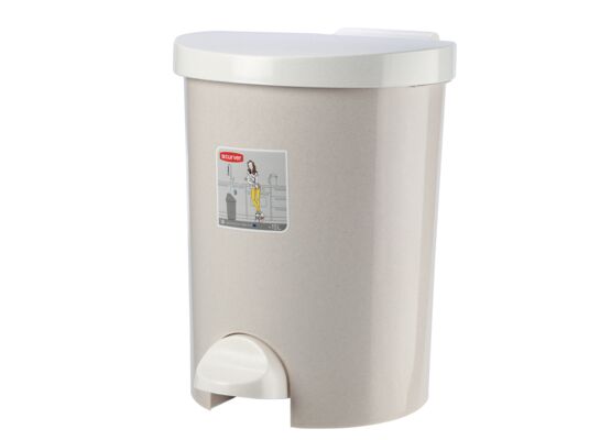 Kosz okrągły 15 l beżowy