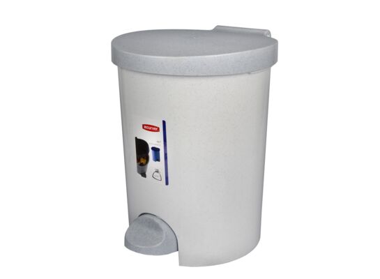 Kosz okrągły 15 l marmur