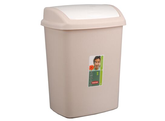 Kosz uchylny Dominik Beż lux/ beż 25L