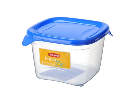 Pojemnik kwadratowy 0,45 l FRESH&GO mix kolorów