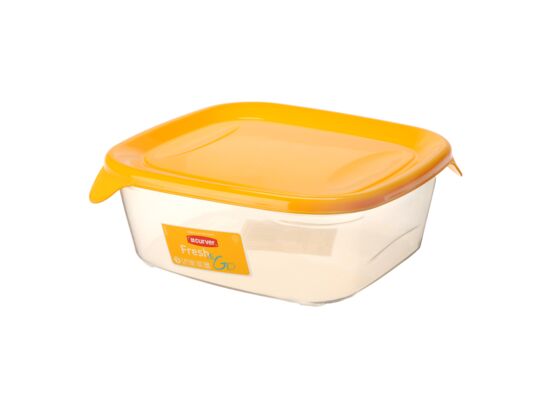 Pojemnik kwadratowy FG 0,8 l żółty