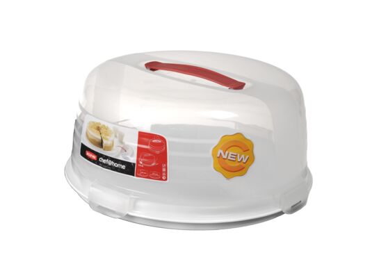 Pojemnik okrągły na ciasto kremowy