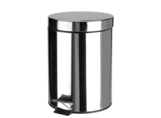 Kosz z pedałem nierdzewny MAGNUS 3 l srebrny