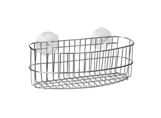 Koszyk z przyssawkami duży srebrny