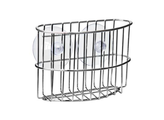 Koszyk z przyssawkami mały srebrny