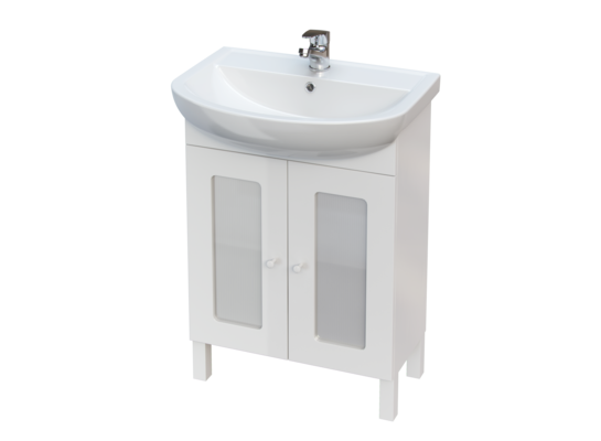 Zestaw Lupi 2 60 (umywalka + bateria + syfon + szafka)